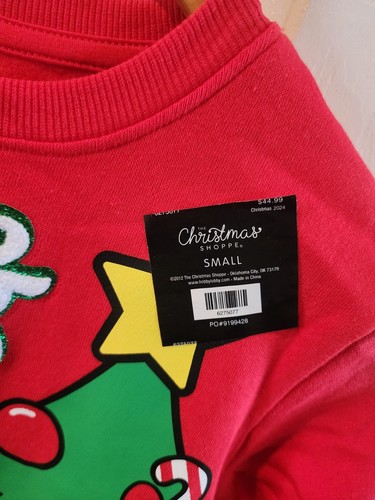 Damen Hello Kitty Sanrio Weihnachten Merry & Bright Sweatshirt Baumwolle S Neu Neu mit Etikett - Bild 4 von 4