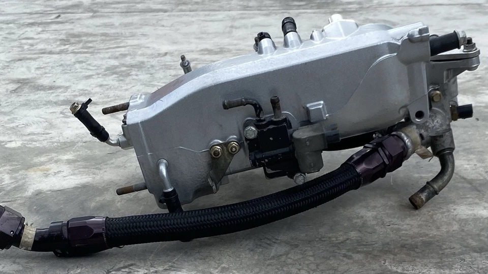 00-05 HONDA S2000 Coletor de Ingestão Revestido a Pó FÁBRICA -16AN Linha Trançada Superior - Imagem 3 de 4