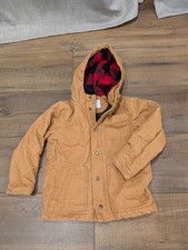 Old Navy boys brown jacket with hood  S  6/7