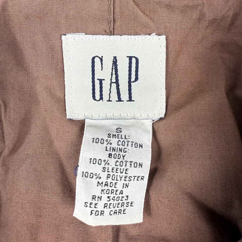 Jaqueta Casaco Vintage GAP Marrom Celeiro Veludo Tamanho Pequeno Outdoor Streetwear - Imagem 4 de 4