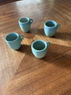 Van Briggle Demitasse Cups, set of 4, blue