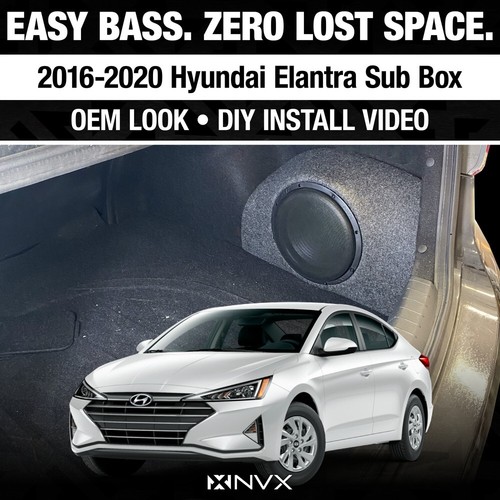 Hyundai Elantra NVX BE-HYDELAG6-VSW102 BOOST 2015-2019 caja de subwoofer actualización | - Imagen 2 de 6