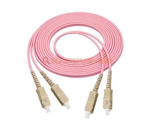 SC to SC UPC Duplex Fiber Cable OM4 Multimode 3.0mm Fiber Optic Patch ...