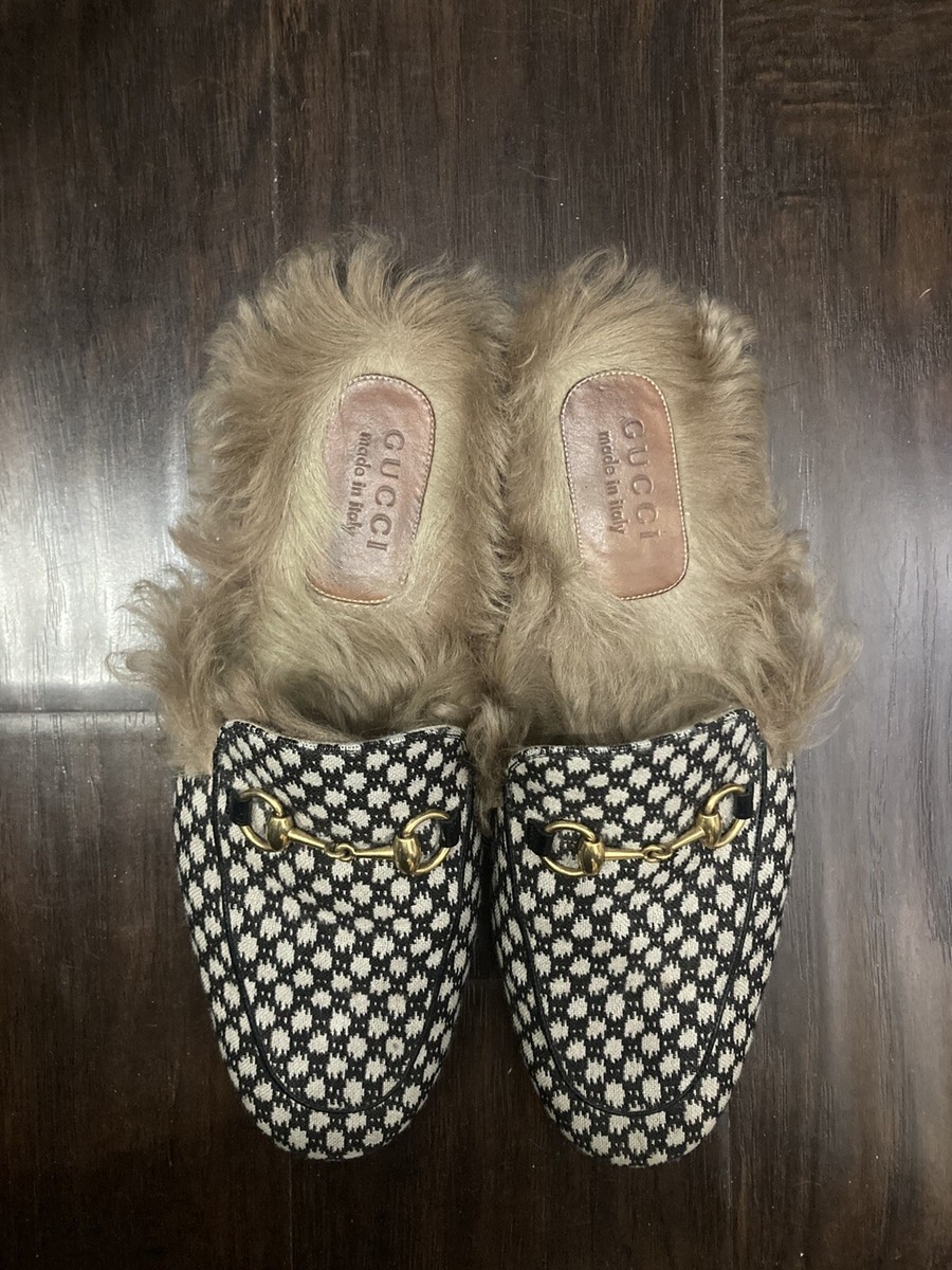 Gucci Princeton slides (kangaroo fur) $1,095 GUCCI -  main image 4