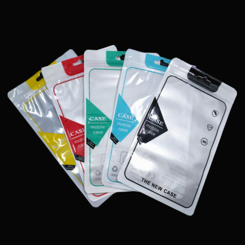 Étui mobile coloré pochettes coque sacs en plastique téléphone accessoire emballage de détail - Photo 1 sur 22