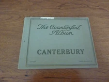 THE COUNTERFOIL ALBUM   1900'S  CANTERBURY  6 PRISTINE VINTAGE BRITISH POSTCARDS