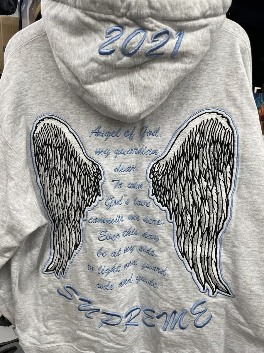 Supreme Guardian Angel Hoodie Grey Size L READ DESCRIPTION | eBay