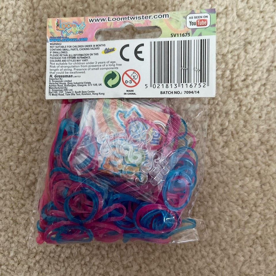 Pack of 300 Pink and Blue Loom Bands eBay