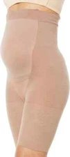 SPANX X4946 Power Mama Shaper Maternity Shorts Underwear, Cafe au Lait, Size A