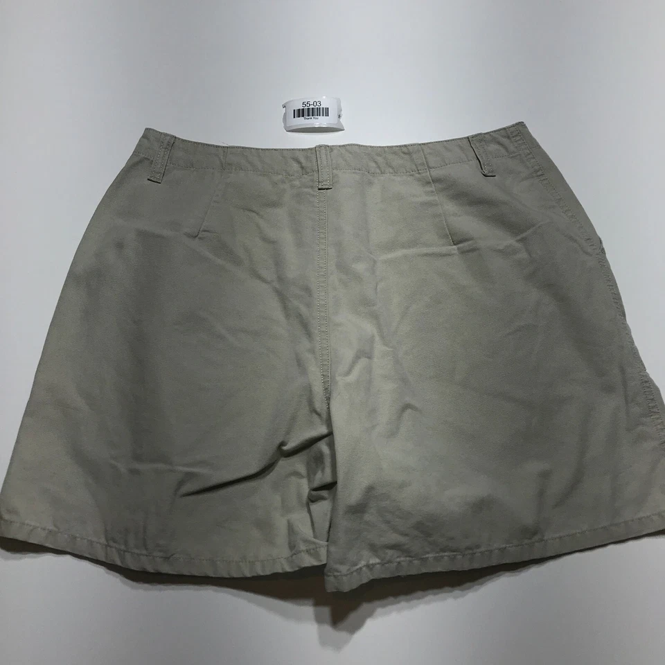 Pantalones Cortos Gloria Vanderbilt Para Mujer Talla 10 Tostado Caqui Algodón Bolsillos de Carga Exterior Foto 2 de 4