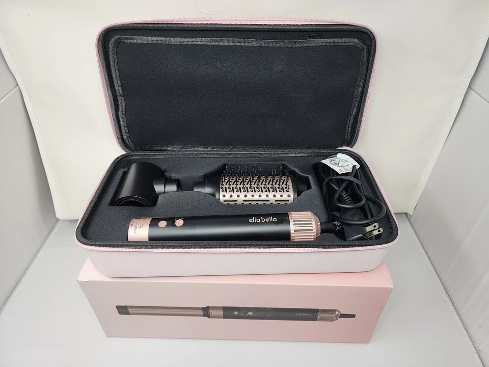 ELLA BELLA 6 in 1 Hot Air Styler, Hair Dryer & Straightener New - Open Box - Image 4 of 4