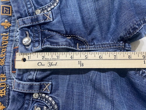 Rock Revival Jeans Womens Size 27 (29x28) Blue Denim Easy Skinny Sherry - Picture 16 of 20