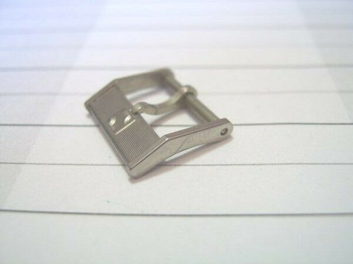 VINTAGE NOS 70'S SWISS ZENITH 14 MM STAINLESS STEEL GENT'S BUCKLE *5814 - Picture 2 of 5
