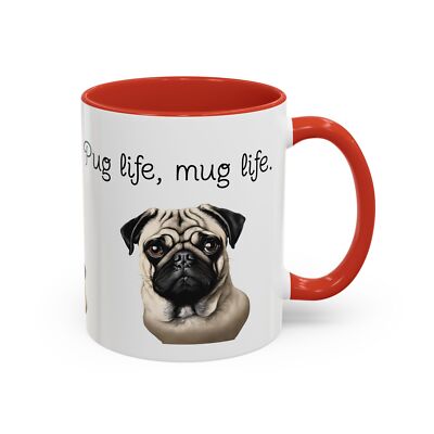 Coffee Mug, Funny Pug Life Mug, Pug Lover Gift, Cute Dog Mug, Pug Owner Gift,