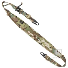 KRYDEX Tactical Sling 2 / 1 Point Shoulder Strap Padded Shooting Sling MC Camo
