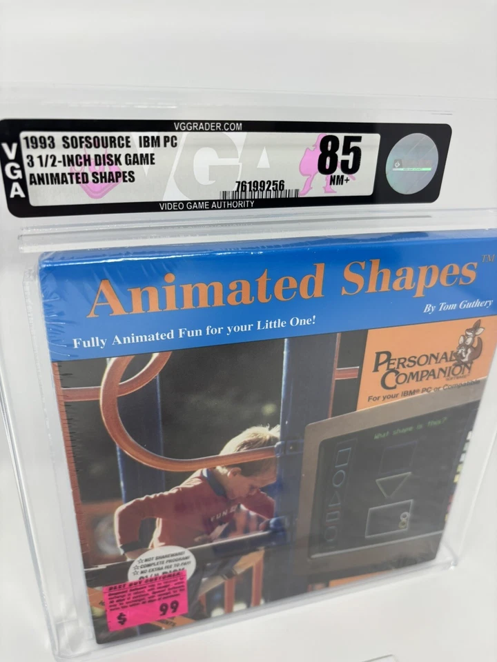 Animated shapes 1993 PC Game 💎 Graded VGA 85 💎 Sofsource IBM Educational Rare - Image 2 of 4