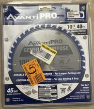 Avanti Pro P1040X General Purpose Circular Saw Blade 10 in. x 40-Tooth Free Ship