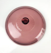 NEW Corning Vision Cranberry Pyrex Round Casserole Replacement Lid 624-C Star