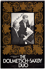 Carl Dolmetsch Signed Flyer 1975 / Autographed French Musician