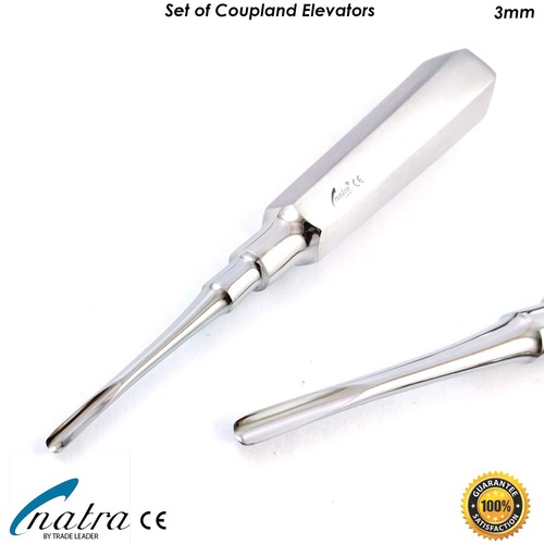 3 Pcs COUPLAND Dental Root Elevators Set Oral Surgery PDL Luxating NATRA - Picture 6 of 7