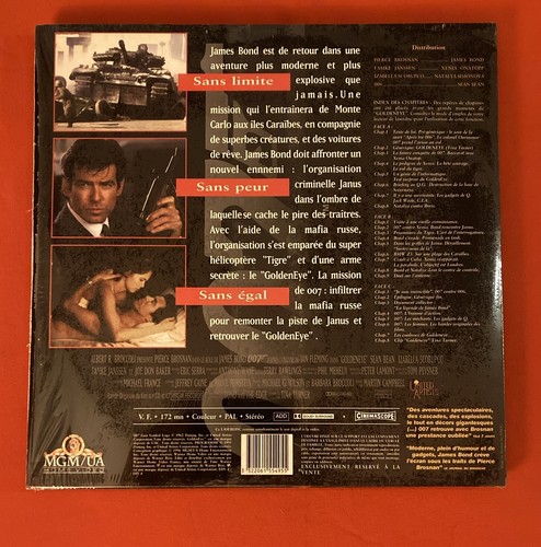 Goldeneye 007 Pal 1996 James Bond Version French Very Good State 2X Laserdiscs - Picture 4 of 4
