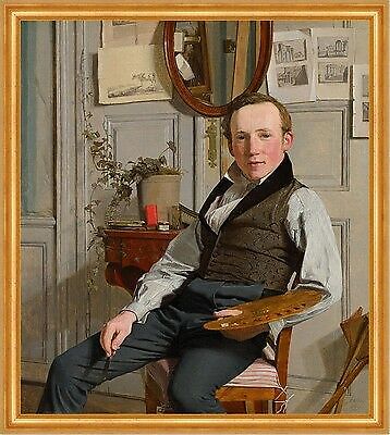 Portrait of the landscape painter Frederik Sodring Dalsgaard B A2 01149 Gerahmt