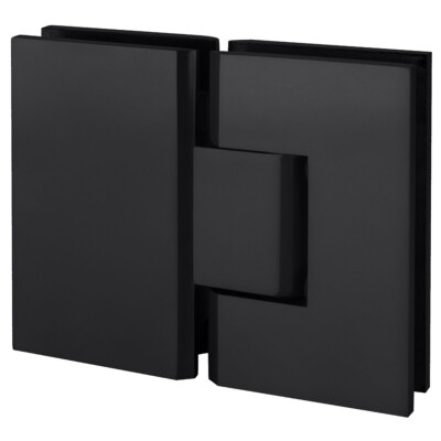 CRL Matte Black Vienna 180 Series Glass-to-Glass Hinge V1E180MBL
