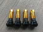 4 GOLD Chrome Valve Stems Polaris ATV Honda Golf Cart wheel tire TR413G USA