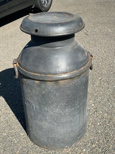 Vintage 1940's Harrick's Dairy Large Milk Can Norwalk CT | eBay