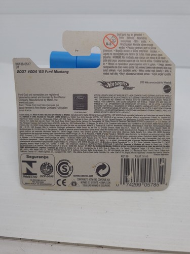 1:64 1969 Ford Mustang - 2007 Hot Wheels First Editions New On Short Card K6136 - Picture 10 of 10
