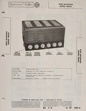 SAMS PHOTOFACT SERVICE MANUAL 260-10 DON MCGOHAN MODEL MG60
