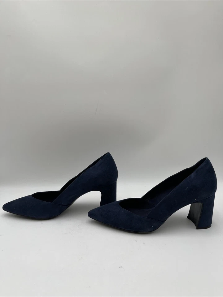 Zapatos de salón Anne Klein Bice para mujer de gamuza azul marino talla 9 Foto 3 de 4