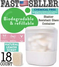 Cleancult Non Toxic Dishwasher 18 Tablets W/ Shatter Resistant Glass Container