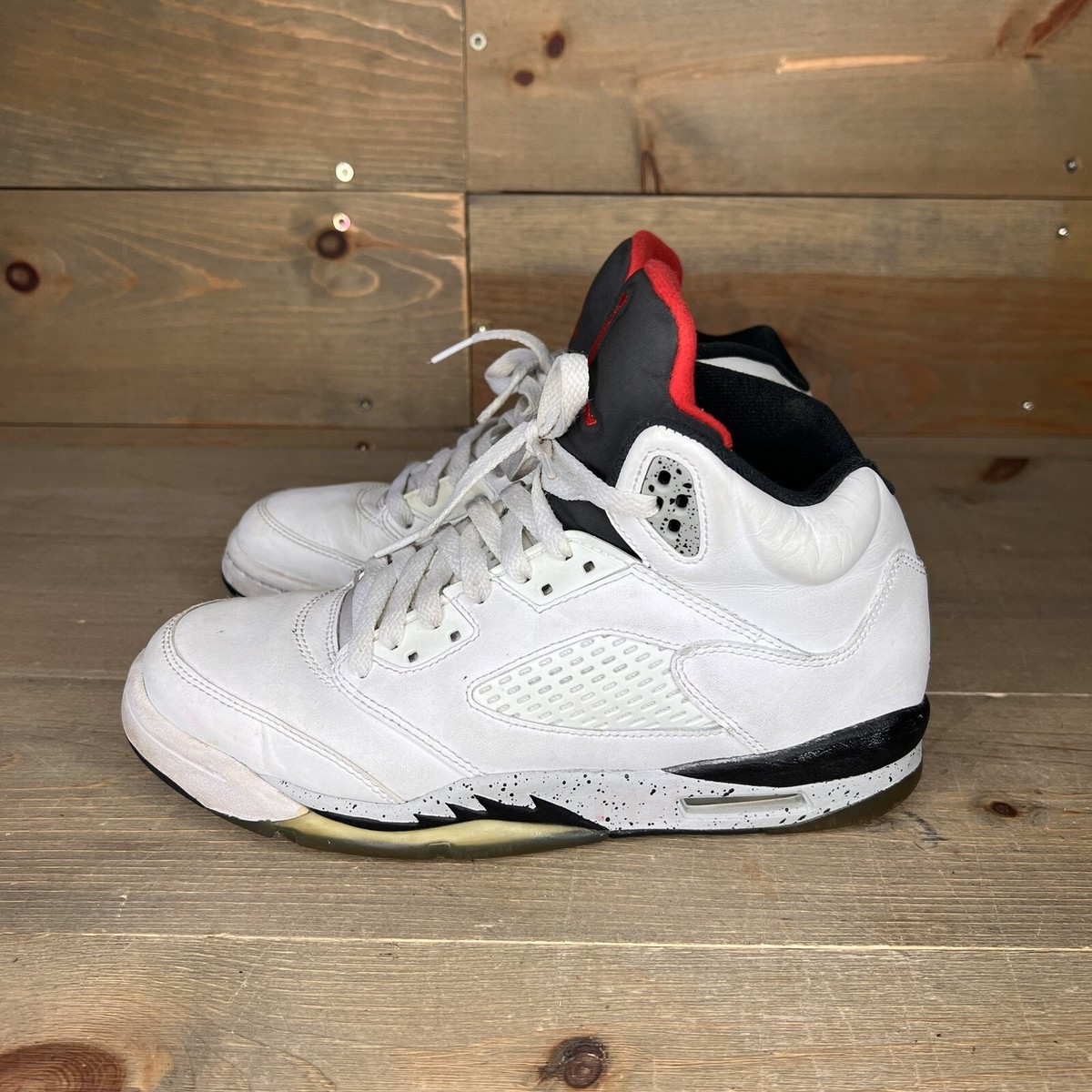 Nike Air Jordan 5 Retro 2017 Red Black White Cement 440888-104