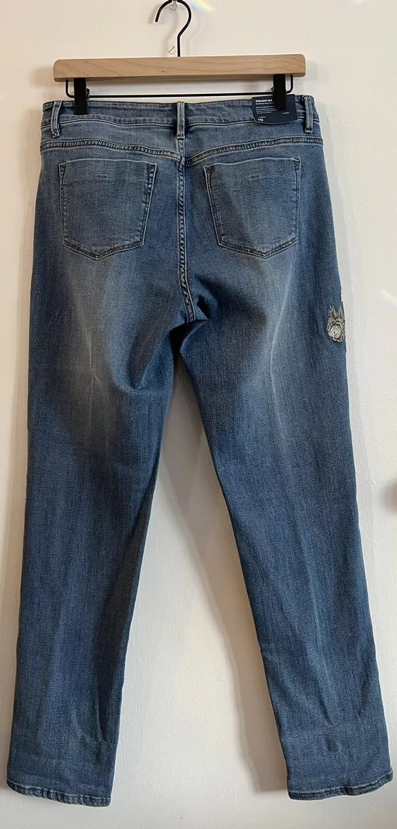 J jill hotsell embroidered jeans