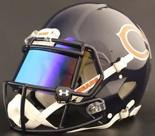 CHICAGO BEARS NFL Authentic GAMEDAY Football Helmet w/ UNDER ARMOUR Eye Shield