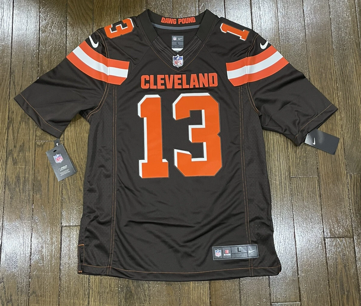 Odell Beckham Jr Cleveland Browns Autographed Nike Brown Color Rush Limited  Jersey