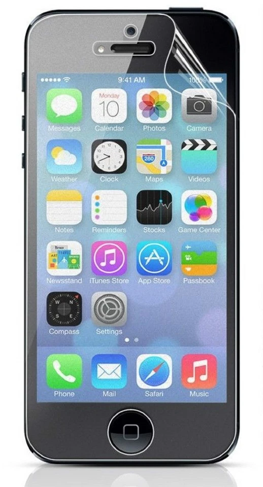 Film de protection écran + chiffon pour Apple Iphone 5 / 5S / 5C - Photo 1/2