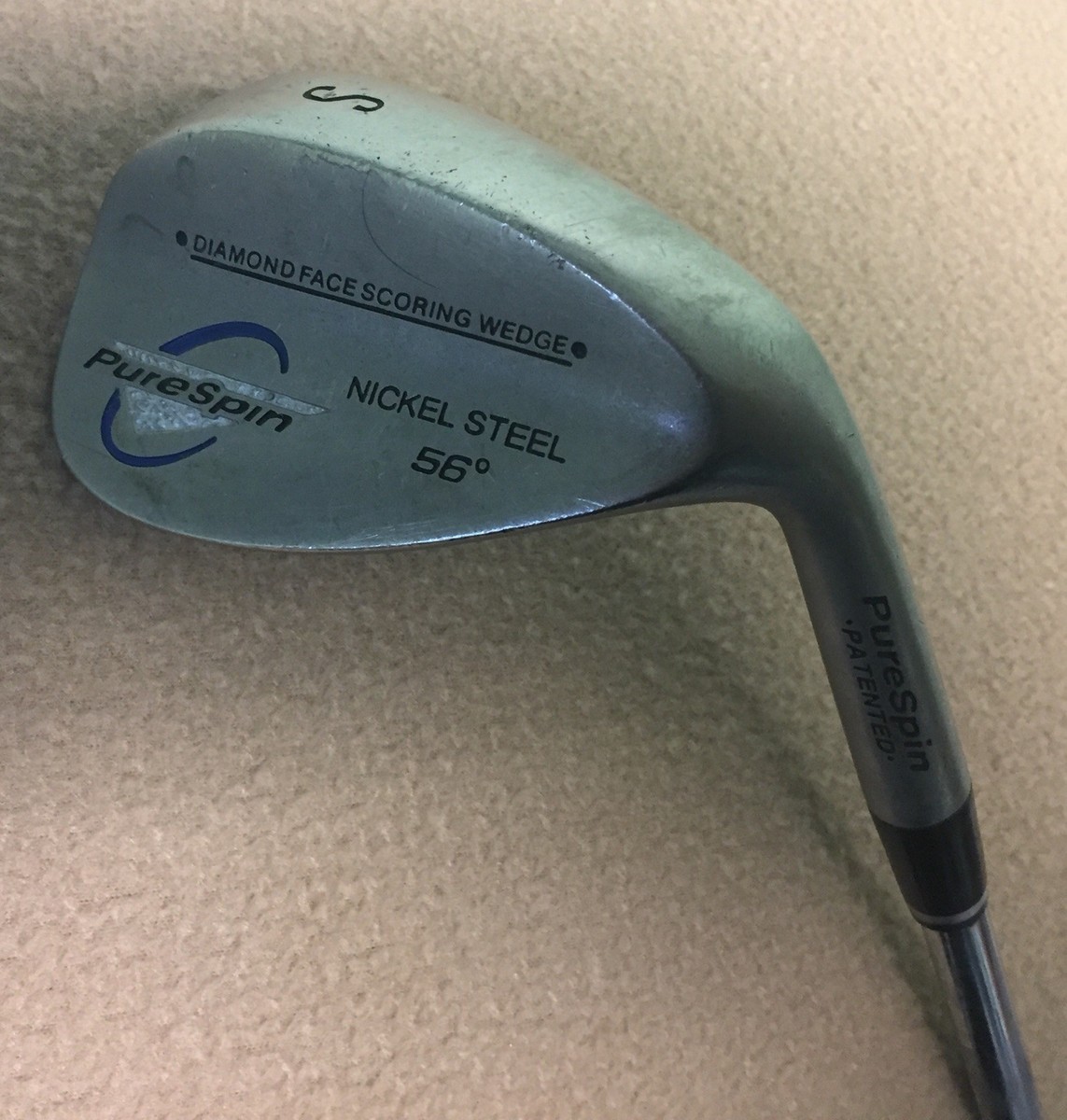 PureSpin Nickel Steel 56 Degree Steel Shaft Sand Wedge Golf Club