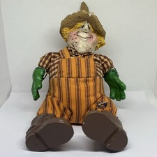 Vtg 8" RUSS BERRIE KATHLEEN KELLY Critter Factory Scare E. Crow Scarecrow Doll