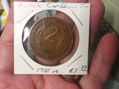 British Caribbean Territories - 1955 2 Cents - Elizabeth II