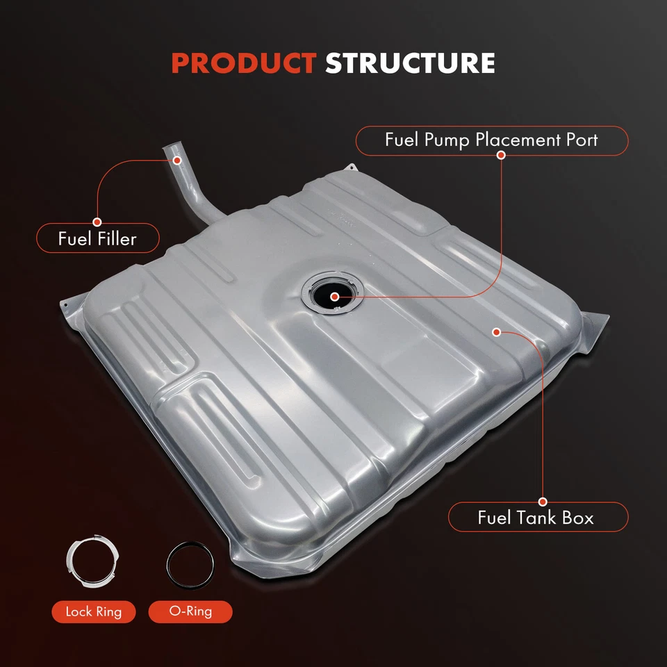 Galvanized Steel 26-Gallon Fuel Tank for Buick Electra 1975-1976 V8 7.5L 1247210 - Image 2 of 4