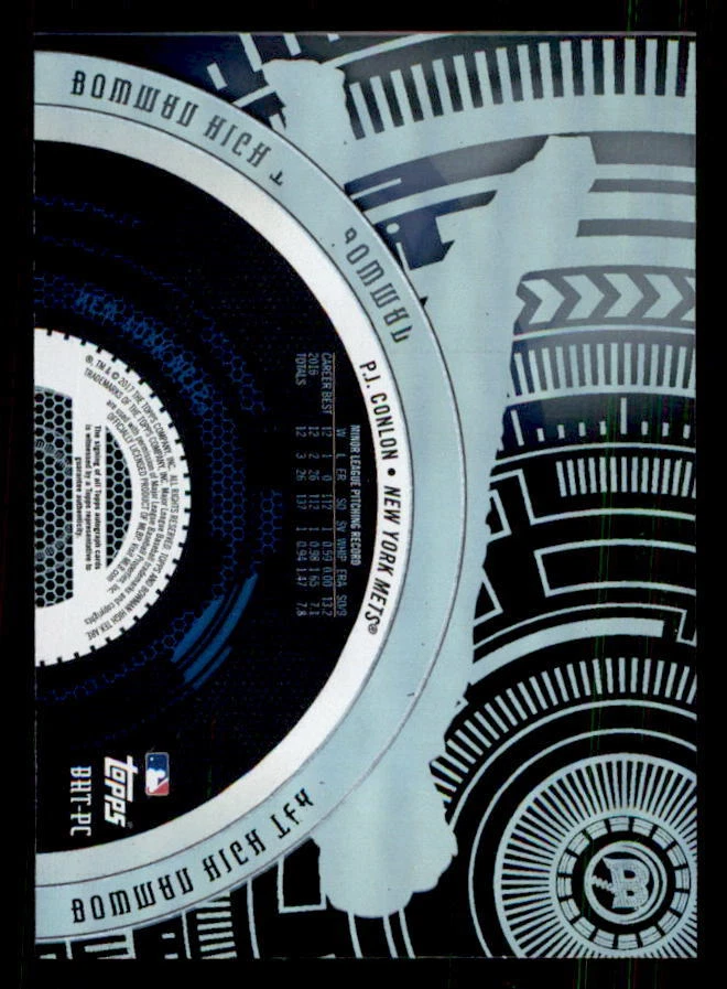 2017 Bowman High Tek Autographs #BHTPC P.J. Conlon Rookie Auto (ref 30716) - Image 2 of 2