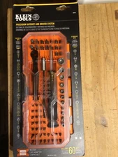 New Unopened Klein Tools 32787 Precision Ratchet and Driver System, 64-Piece