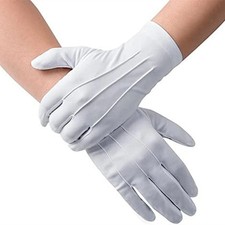 Cotton Gloves White Formal Tuxedo Uniform Parade Ceremony Butler 4PCS Set