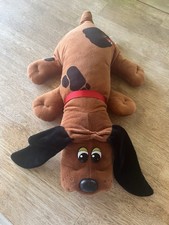 Pound Puppies Classic Brown Puppy Extra Long  Fuzzy Ears Stuffed Plush 