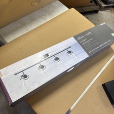 Allen + Roth Valleymede 4-Light 34.75” Bronze Dimmable LED Track Light. #0808105