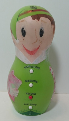 Hallmark 2012 Grab-N-Gabs Interactive Storytelling Elf Toy Christmas Game WORKS!