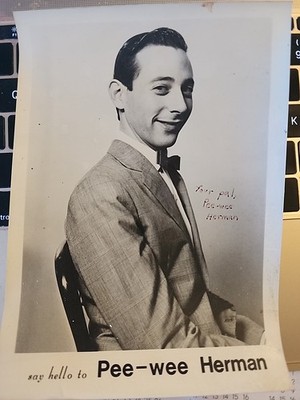Pee Wee Herman Signed Your Pal Peewee Herman
