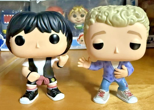 Funko POP! Movies Bill & Ted Excellent Adventure Bill #382 Ted #383 Loose OOB